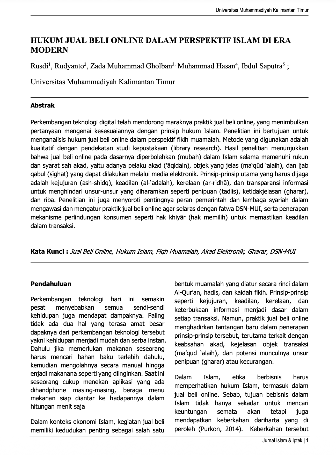 					View Vol. 1 No. 1 (2025): Hukum Jual Beli Online
				